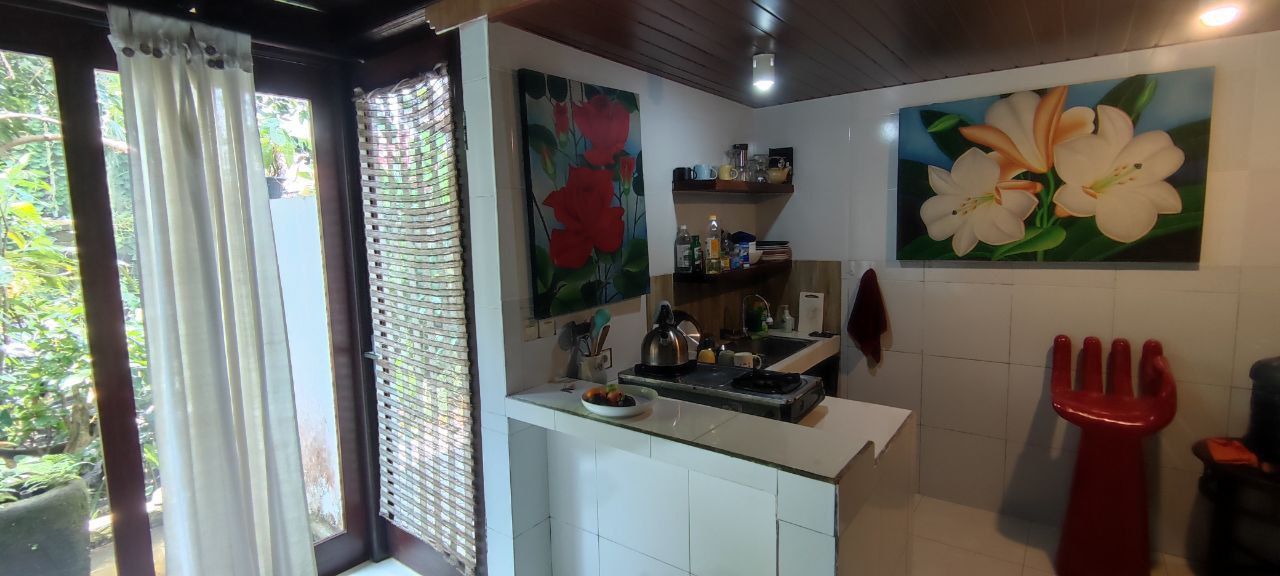 The equipped kitchen on the ground floor